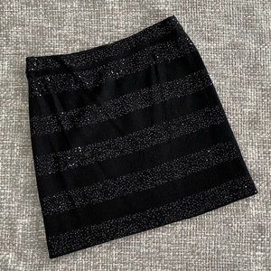 Black Skirt w/Sequin Stripes